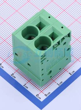 弹簧式接线端子JL271V-10002G01 插件,P=10mm 1x2P 直插 绿色