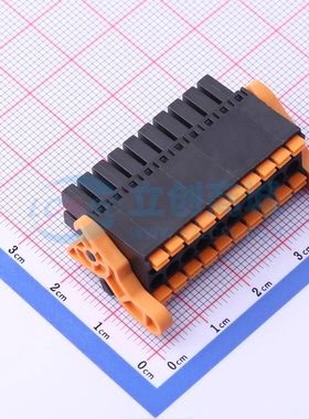 插拔式接线端子KF2EDGKSG-3.5-2*10P P=3.5mm 2x10P 公插头 卡扣