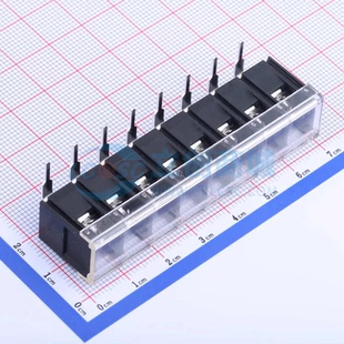 接线端子KF38R 带盖板 8.25 弯插8.25mm 1x8P弯针 栅栏式