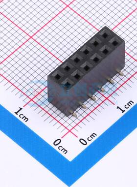 排母 DW254S-22-12-85 SMD,P=2.54mm 2x6P 方孔 电子元器件配单