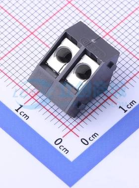 螺钉式接线端子974-T-DS/02 插件,P=5mm 1x2P 弯插 灰色