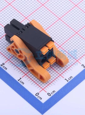 插拔式接线端子KF2EDGKSG-3.5-2*2P P=3.5mm 2x2P 公插头 卡扣固