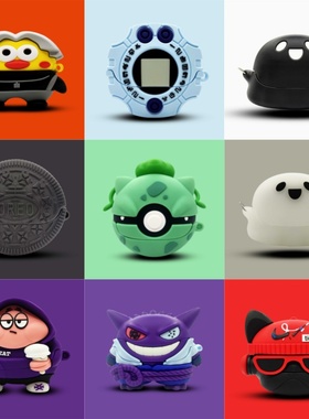 适用BASEUS倍思M3s耳机套无线蓝牙耳机M3S保护壳卡通可爱防摔王一博同款硅胶全包充电盒子保护套M3S情侣壳m3s