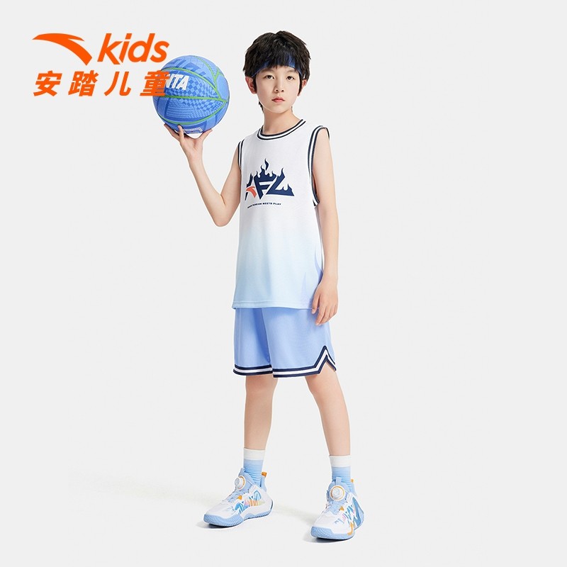 安踏儿童运动套装篮球套大童夏季套装2026年夏季新品时尚潮流