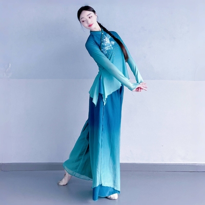 秧歌舞蹈服烫钻纱衣成人儿童同款