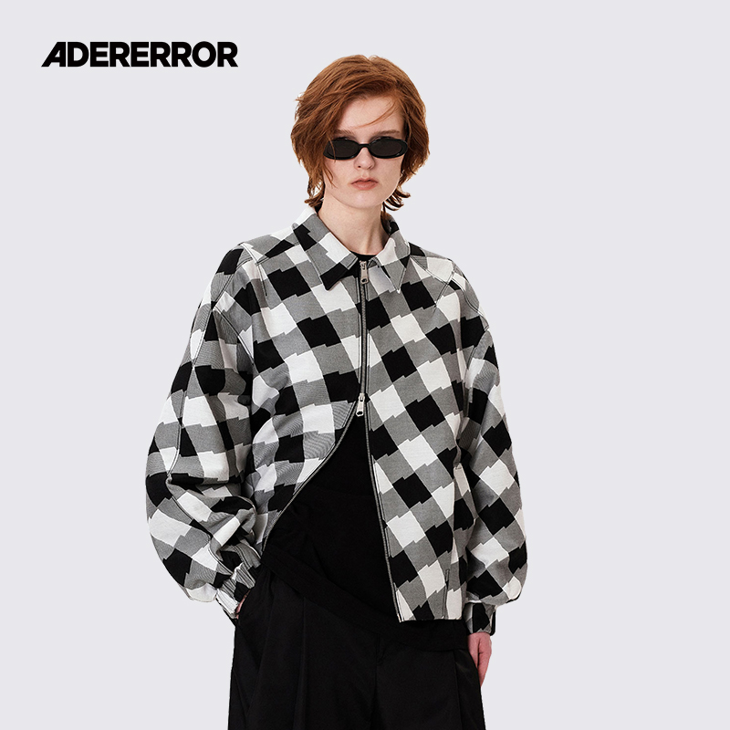 ADERERROR提花格子短款