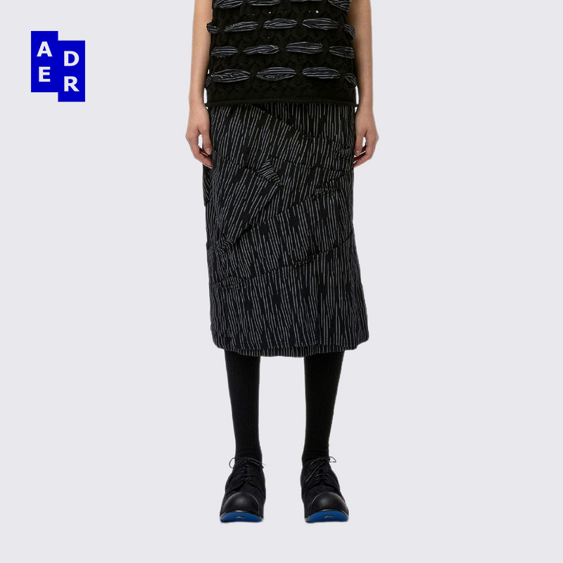 ADERERROR 25SS Skirt Product. 68裙子条纹百褶叠加提花裙子