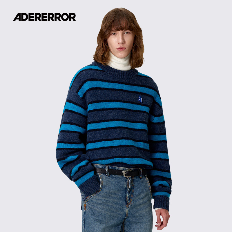 ADERERROR宽松圆领套头毛衣