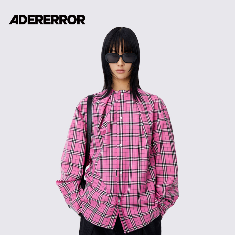ADERERROR条纹格子衬衫
