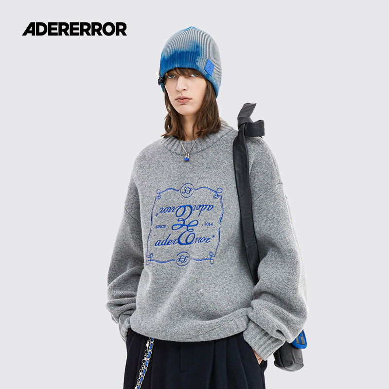 adererror休闲圆领羊毛毛衣