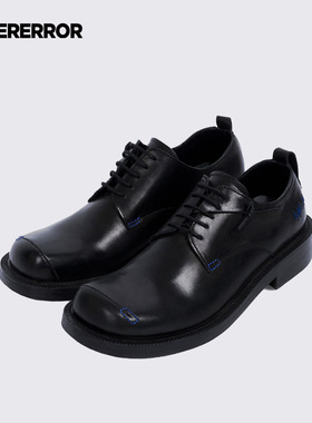 ADERERROR Curve系列  DB01 蓝色燃烧印花设计乐福鞋