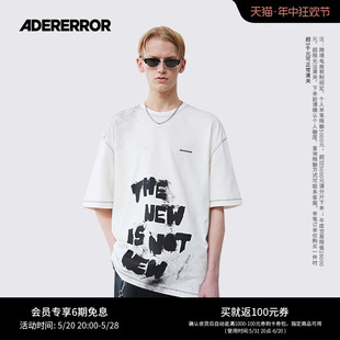 喷雾潮短袖 ADERERROR Tnnn系列时尚 T恤衫 春新款