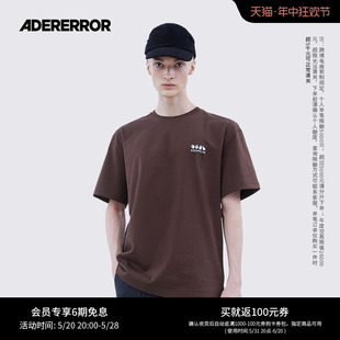 潮牌新款 时尚 复古个性 ADERERROR 流苏logo多色情侣装 圆领短袖