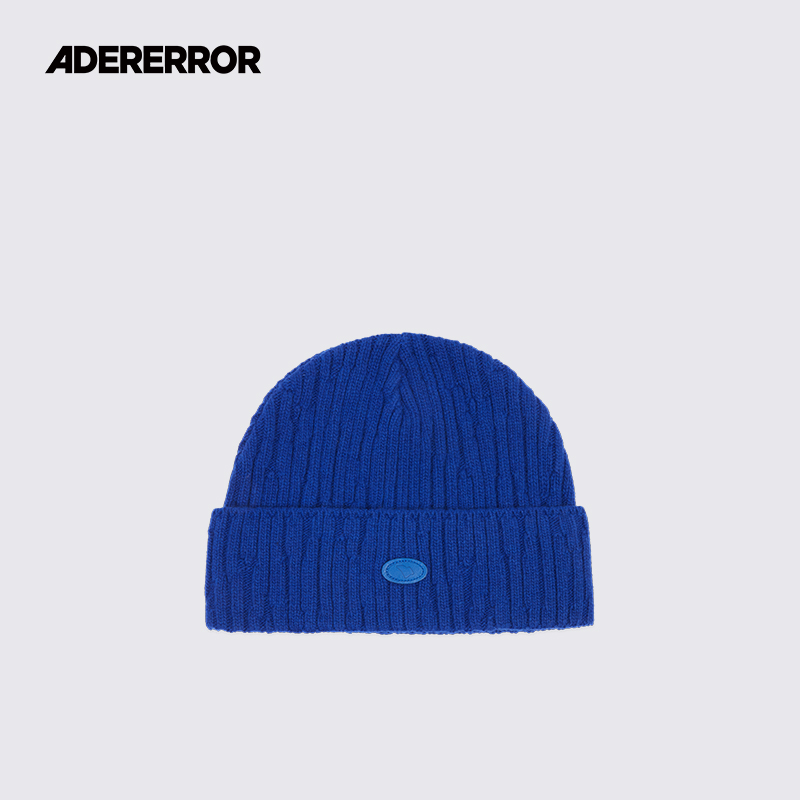 ADERERROR齿状织物短款针织帽
