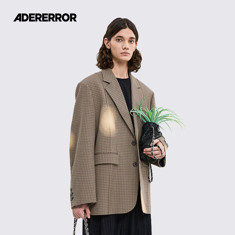 ader潮流时尚不规则缝线西装外套