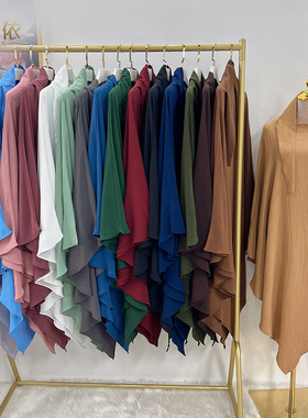 纯色头巾中东迪拜土耳其大头巾女Malaysia Shawls Scarves Hijabs