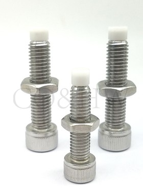 替米思米PSCB4M5-M10聚缩醛止动螺栓内六角直杆型调整块缓冲TDB22