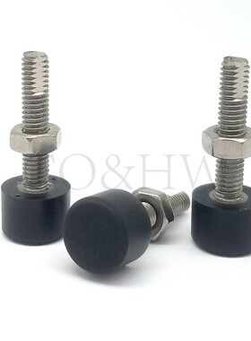 替代米思米尺寸UNST3/4/5/6/8/10缓冲减震止动胶头聚氨酯防撞螺栓