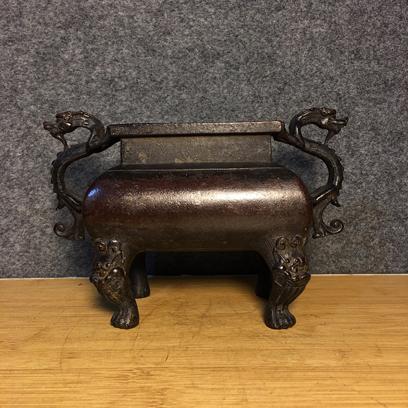 厂家批发古玩杂件做旧仿古铜器客厅摆件铜香炉金属工艺品新品