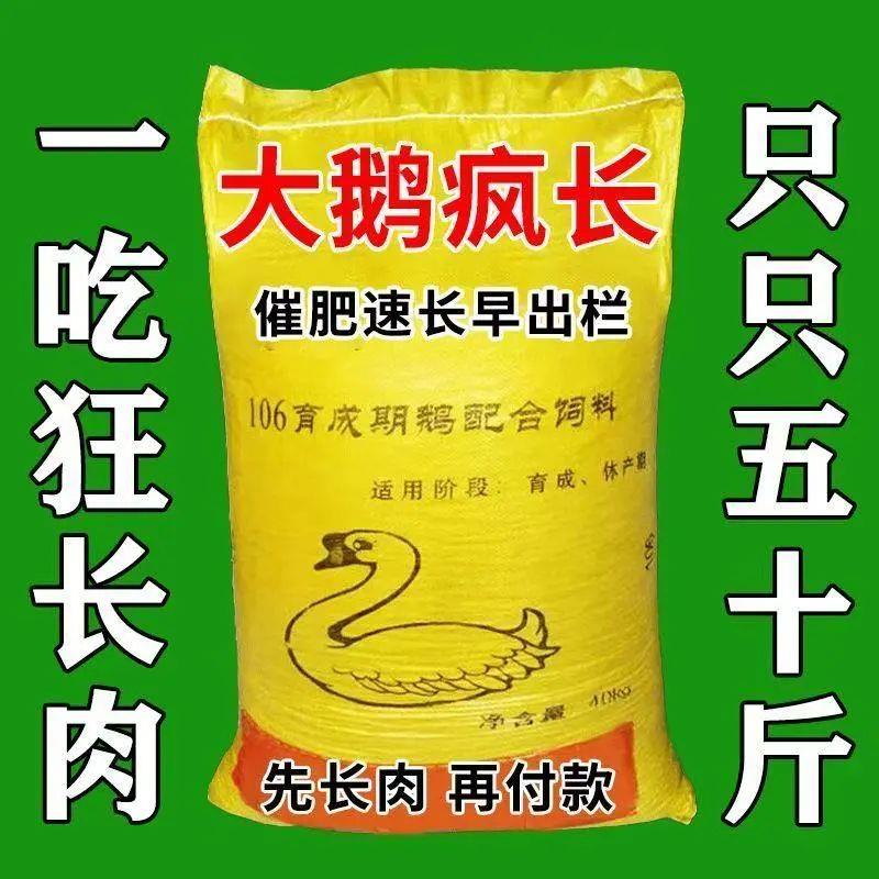 大鹅增肥大鹅专用饲料拌料鹅催肥剂猛长增肥养鹅