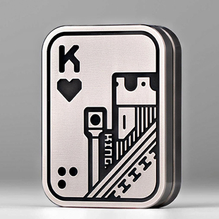 dc解压玩具磁力推牌金属指尖陀螺啪啪牌解压神器edc玩具黑科技男