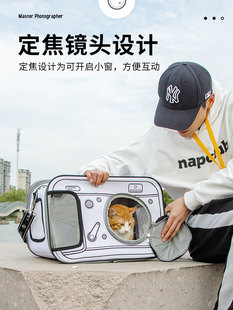 猫包外出便携猫咪外出包防应激狗狗猫笼手提式 单肩斜跨猫箱宠物包
