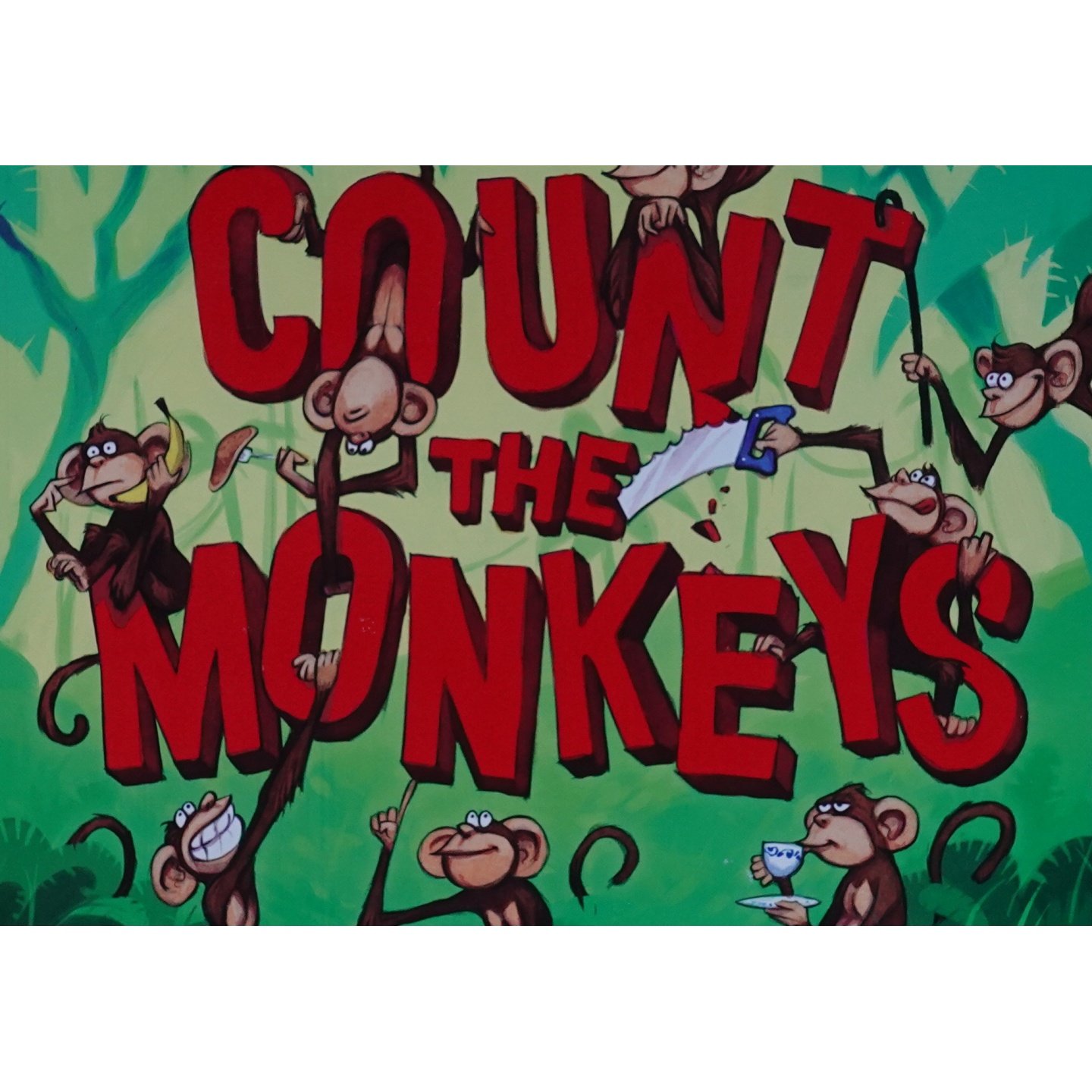 英文原版图书趣味数猴子绘本