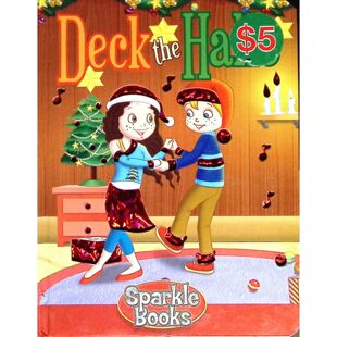 闪光图书系列原版英语绘本DecktheHalls以经典圣诞颂歌为蓝本色彩鲜艳加入闪亮元素适合36岁亲子共读感受节日欢乐氛围