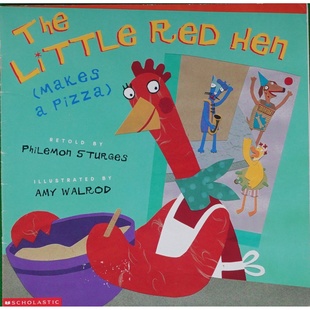 英语原版书小红母鸡做披萨绘本童话故事亲子共读Storytime美国儿童文学作家菲力蒙史特吉斯改编作品讲述责任与劳动的经典故事适