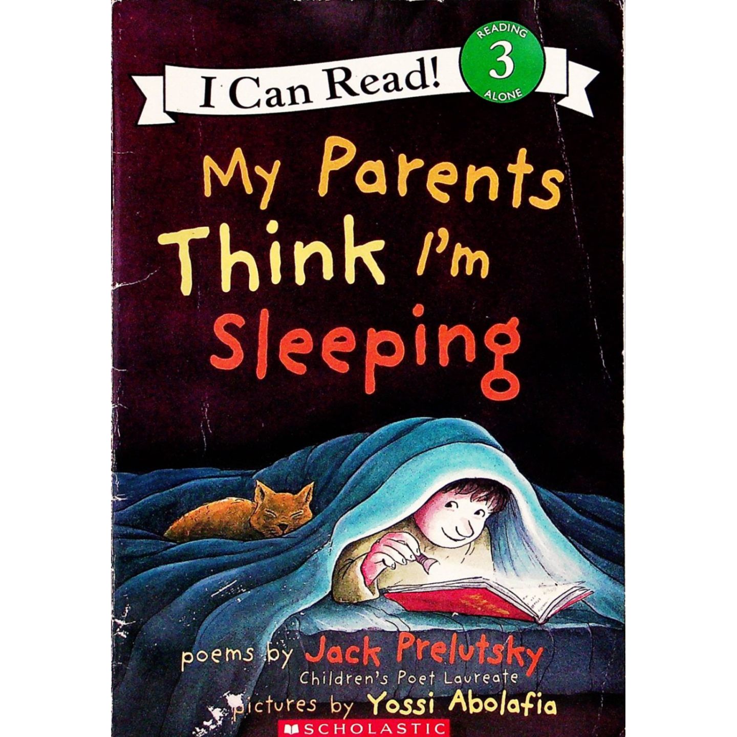 英语原版书我能读系列MyParentsThinkImSleeping儿童诗歌绘本亲子共读36岁适读杰克普瑞拉斯基幽默睡前故事学乐出版社出版