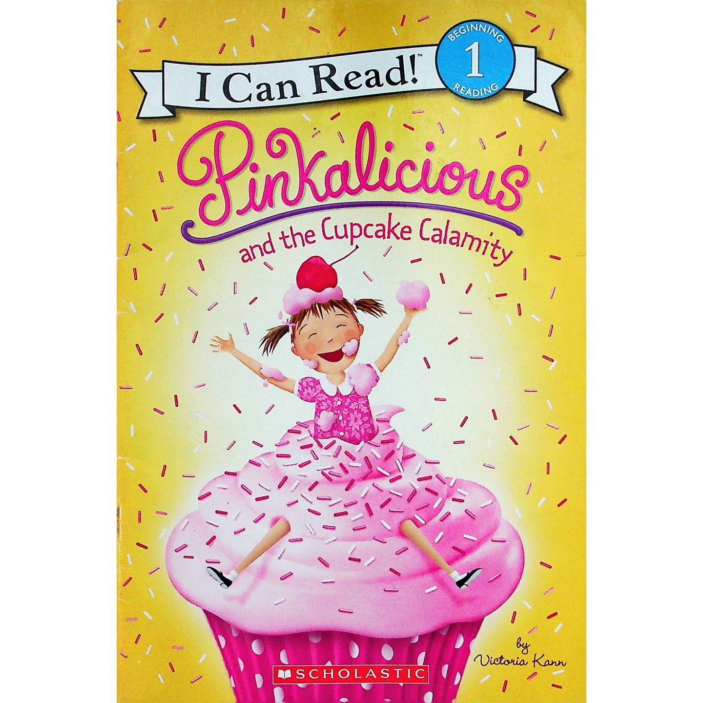 英语原版书粉红控系列我会读绘本Pinkalicious纸杯蛋糕灾难维多利亚康恩创作适合36岁儿童阅读培养颜色认知和想象力学乐出版社出