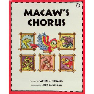 跟读系列原版英语绘本金刚鹦鹉的合唱ReadAlong适读36岁儿童讲述雨林动物为美洲豹庆生的温馨故事培养孩子友谊合作意识学习动物