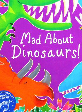 英语原版MadAbout系列超级喜欢恐龙绘本36岁儿童适读亲子共读科普绘本吉尔斯安德烈大卫沃伊托维茨作品果园出版社出版