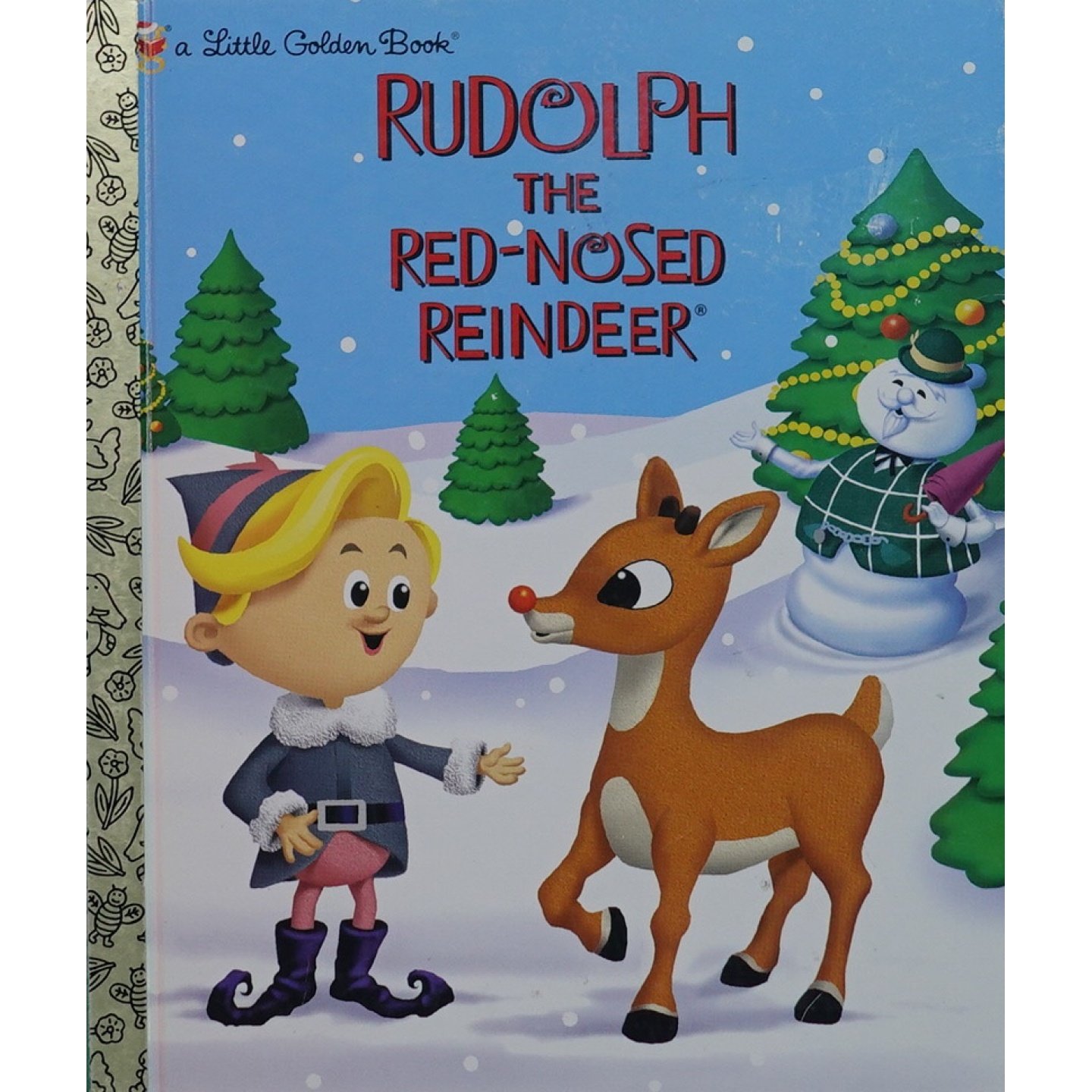小金书系列原版引进英语绘本红鼻子驯鹿鲁道夫Golden经典童话故事36岁适读儿童文学圣诞节主题暖心故事关于接纳与自信的经典童话