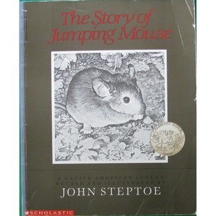 凯迪克银奖原版书跳跳鼠的故事英语绘本JohnSteptoe亲子共读美国原住民传说寓言故事勇气希望自我牺牲适合710岁儿童