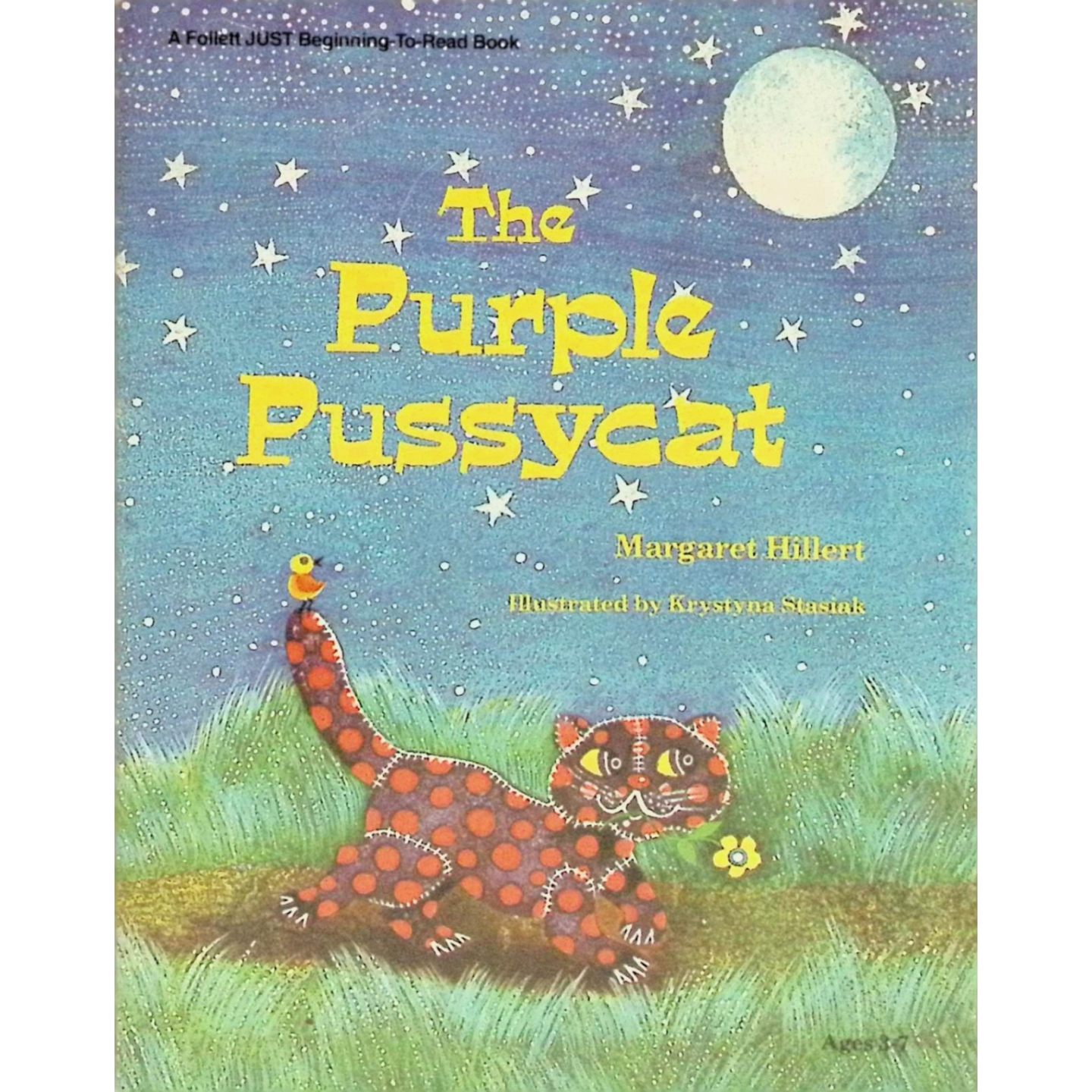 英文原版图书紫色小猫绘本