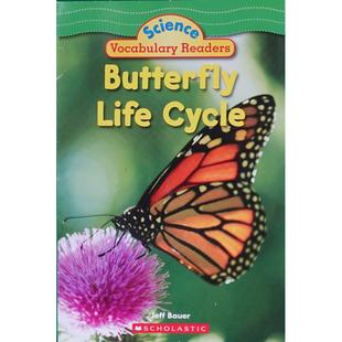 Scholastic蝴蝶 Butterfly 生 Jeff Cycle Bauer平装 Life