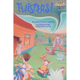 走进阅读系列原版 StepintoReading分级读物生动讲述龙卷风形 英语绘本TWISTERS龙卷风自然科学适读儿童710岁美国RandomHouse出版