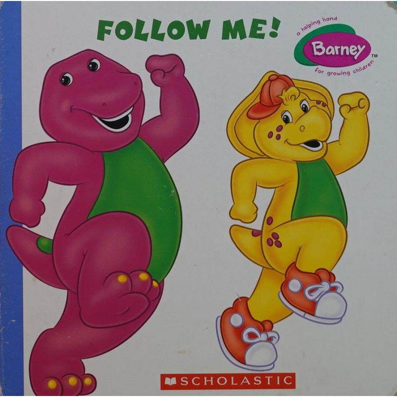 barney: follow me! by quinlan b. lee木板书scholastic巴尼:跟我来!