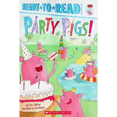 英文原版图书欢乐派对猪绘本