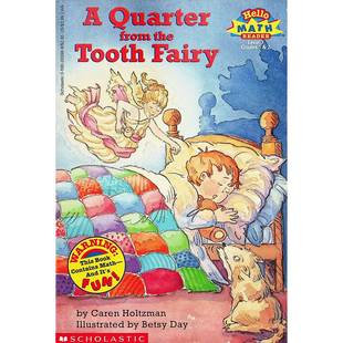 英语原版书牙仙的25美分数学你好系列绘本儿童数学启蒙适合36岁幼儿园小学低年级阅读生动插图帮助理解金钱概念和简单数学运算