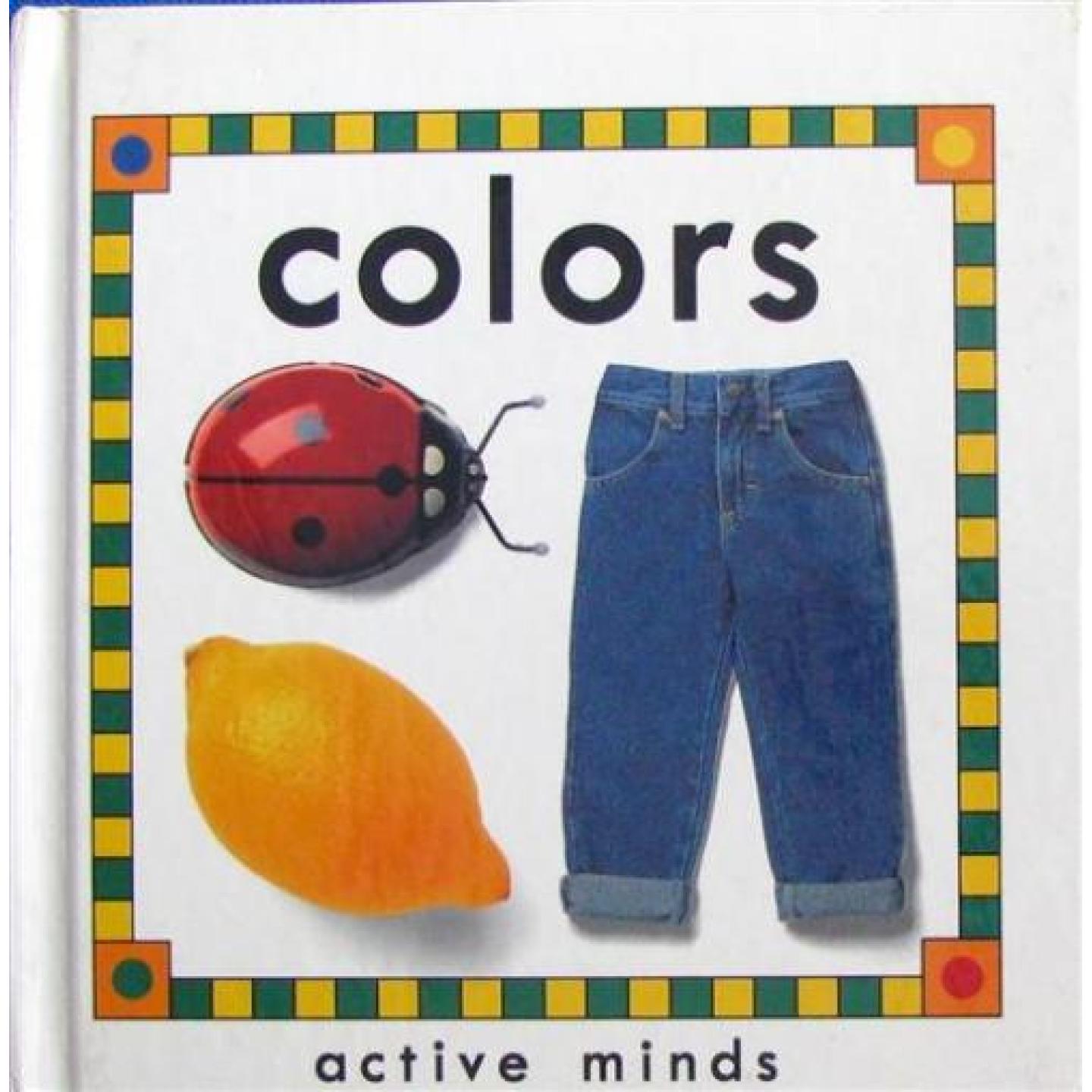 活跃思维系列原版英语绘本Colors专为02岁幼儿设计通过鲜艳色彩和常见物品帮助孩子认知颜色包含红色黄色蓝色等多种基础颜色认知