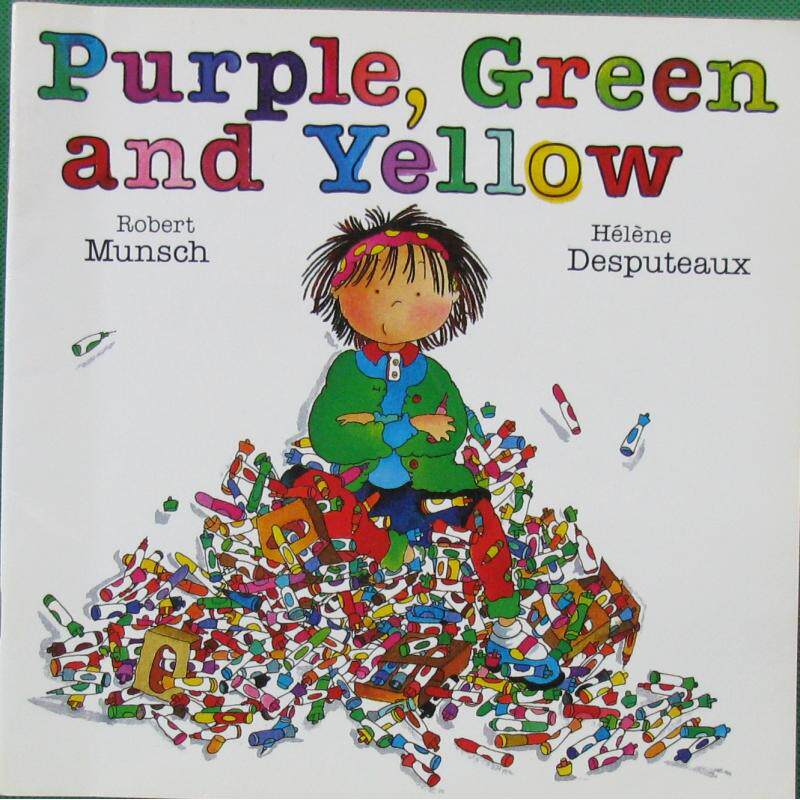 purple green and yellow by robert munsch平装annick press紫色