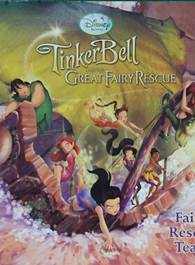 迪士尼仙子系列原版英语绘本TinkerBell与伟大的仙子救援讲述小叮当和朋友们克服困难救援同伴的奇幻冒险故事适合36岁儿童亲子共