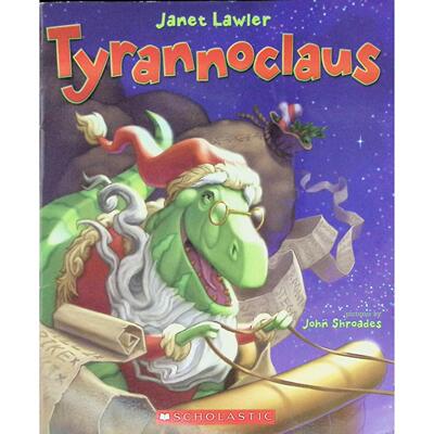 英文原版图书恐龙圣诞绘本