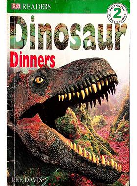 DK读者系列原版引进英语绘本DinosaurDinners恐龙的晚餐适合710岁儿童独立阅读的科普读物通过生动图片和简单文字介绍恐龙种类和
