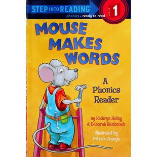 小鼠造词英语原版书走进阅读系列Phonics启蒙绘本适合36岁儿童亲子共读字母认知简单拼音韵律学习凯瑟琳赫灵黛博拉汉布鲁克著帕