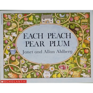 英语原版书EachPeachPearPlum凯特格林纳威奖获奖作品珍妮特和艾伦阿尔伯格创作亲子互动游戏书培养观察力专注力36岁儿童适读