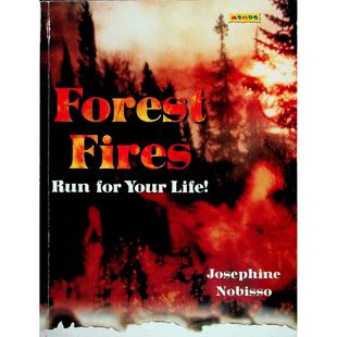 英语原版书森林火灾为生命奔跑彩色插图科普读物作者约瑟芬诺比索通过真实故事讲述美国加拿大三次重大森林火灾适合710岁儿童阅