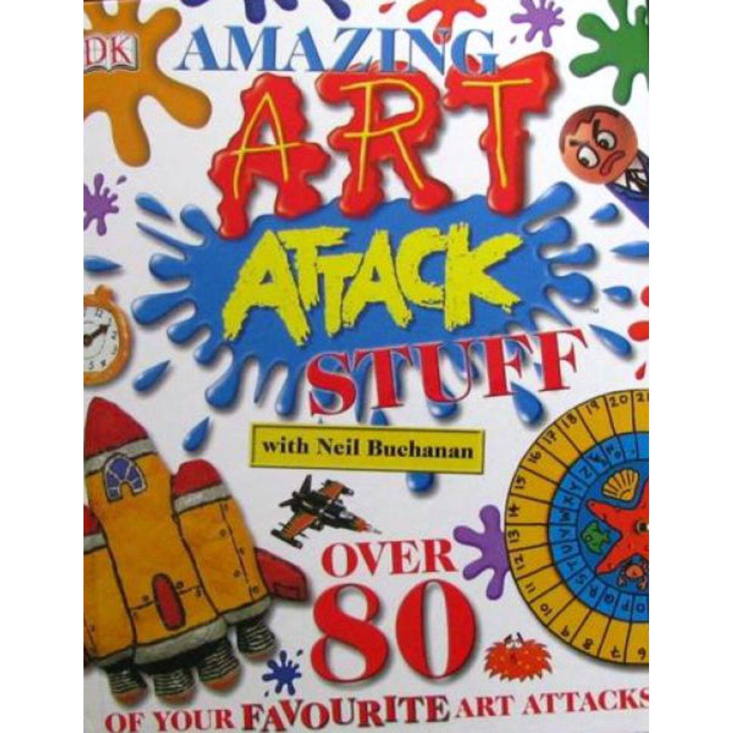 英语原版书艺术攻击系列AmazingArt创意手工儿童艺术创作指南英国著名艺术家尼尔布坎南作品适合710岁儿童学习艺术创作技巧和手